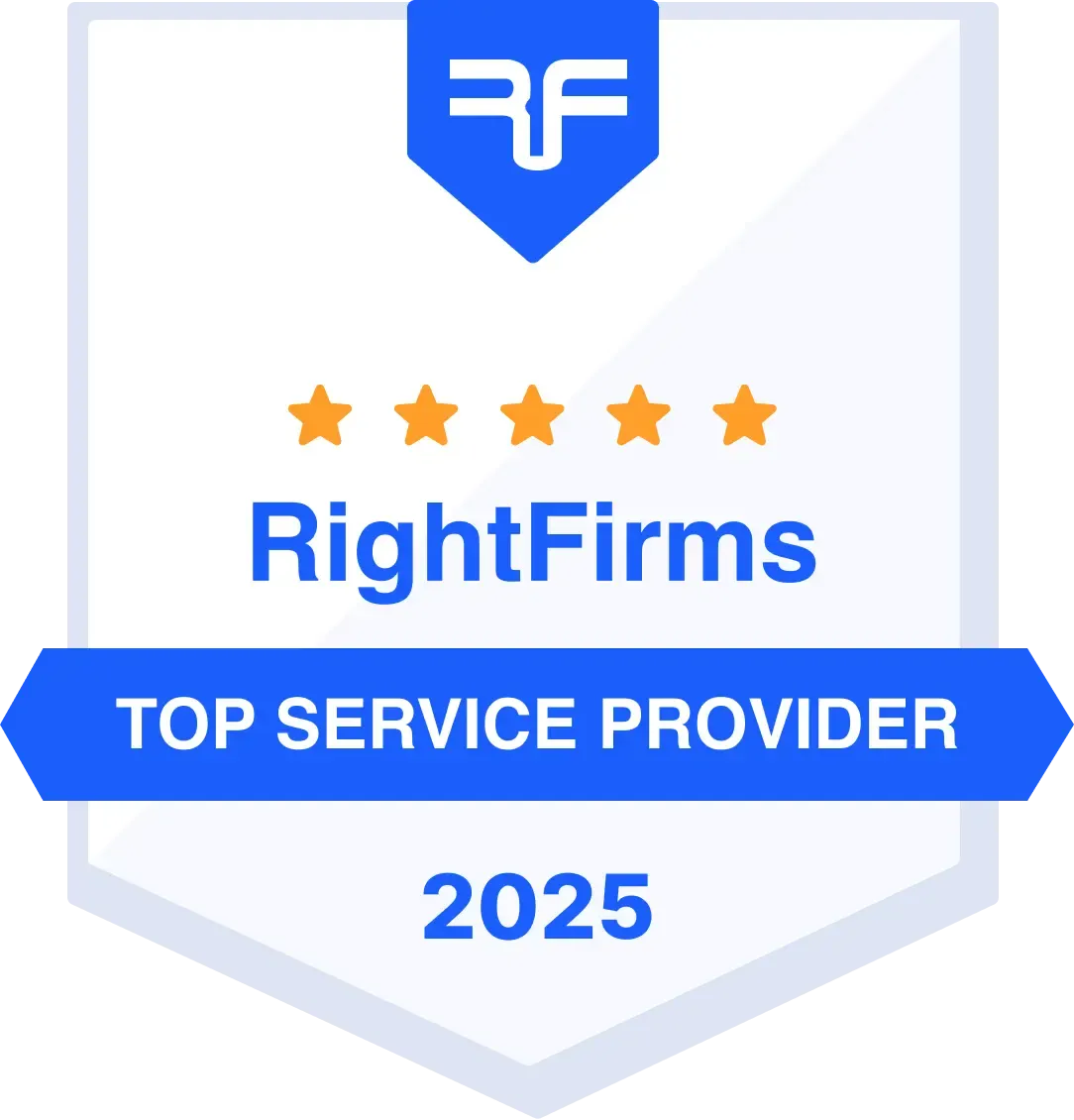 RightFirms Top Service Provider 2025 badge