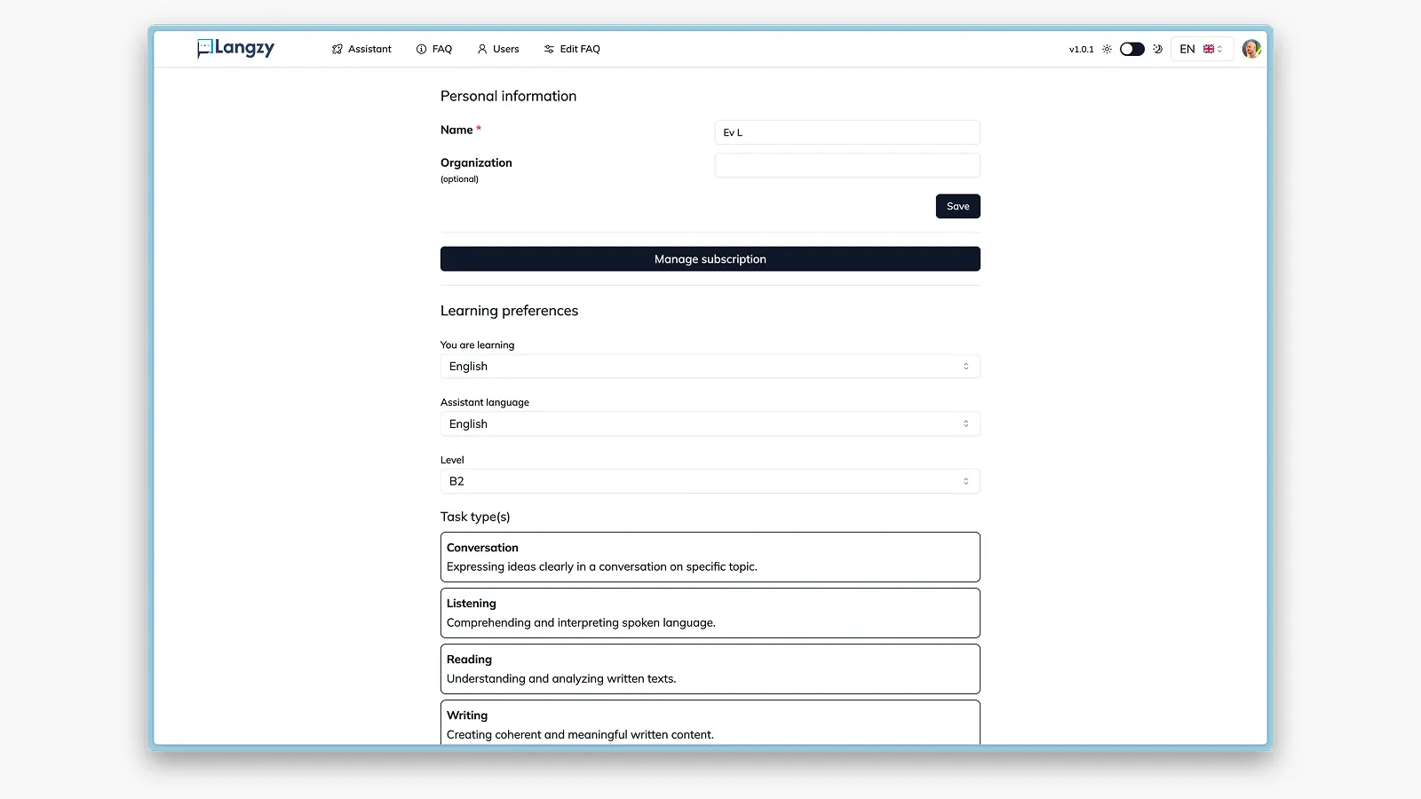 Skrivanek: AI-Powered Language Learning SaaS Platform visual 4